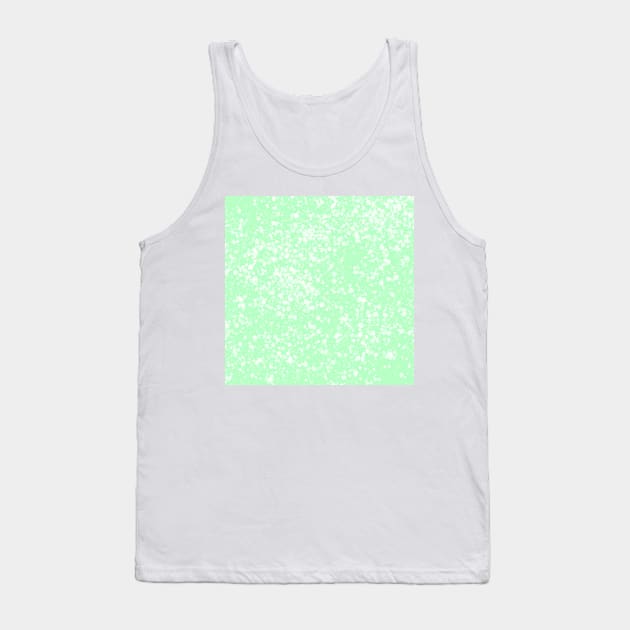 Green White Paint Splatter Tank Top by AlishaMSchil